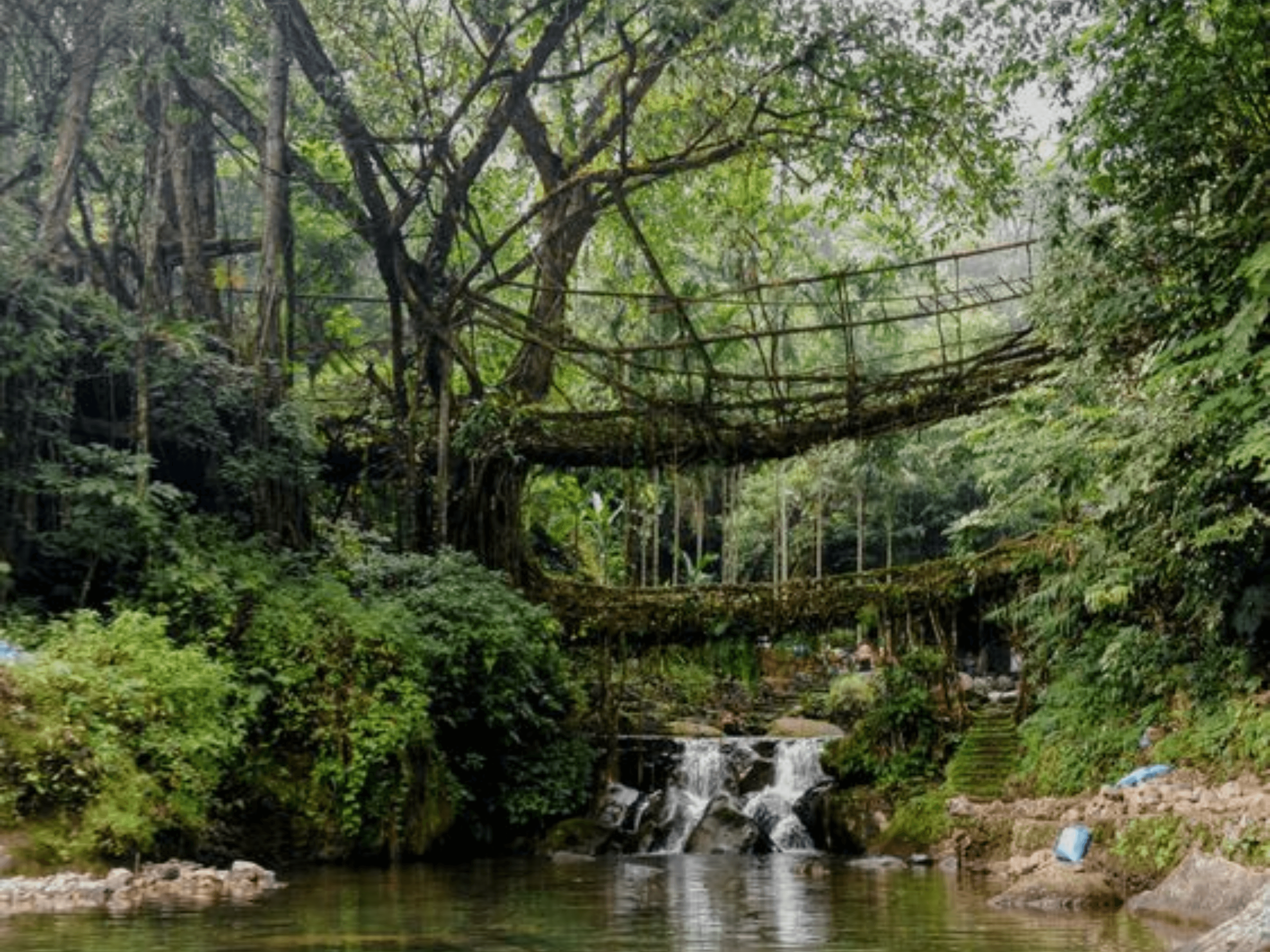 Scenic landscape in Meghalaya